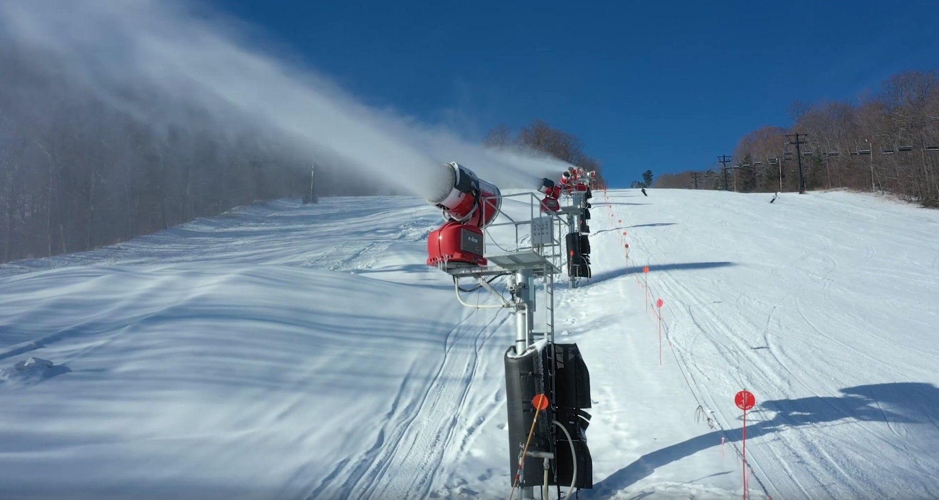 Bristol Mountain Snowmaking in Progress