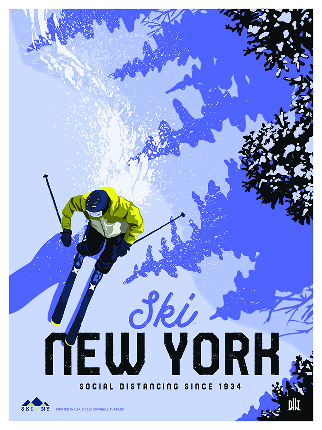 2020 SKI NY Ski Poster