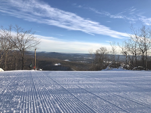 Groomed Snow at Catamount