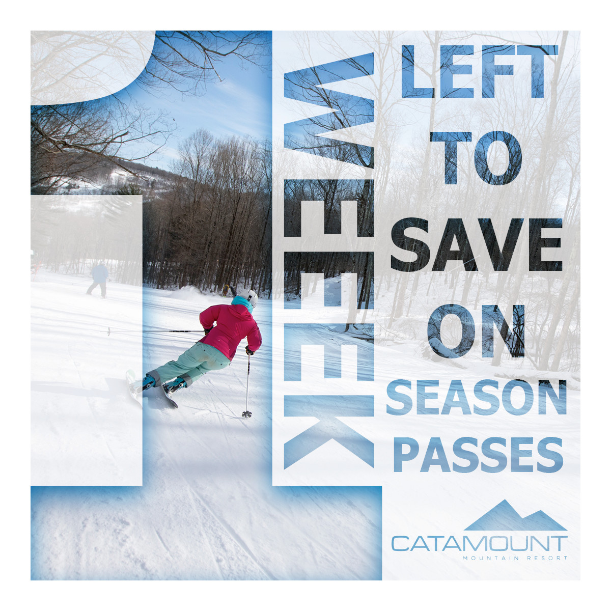1 week left to save on catamount season passes image