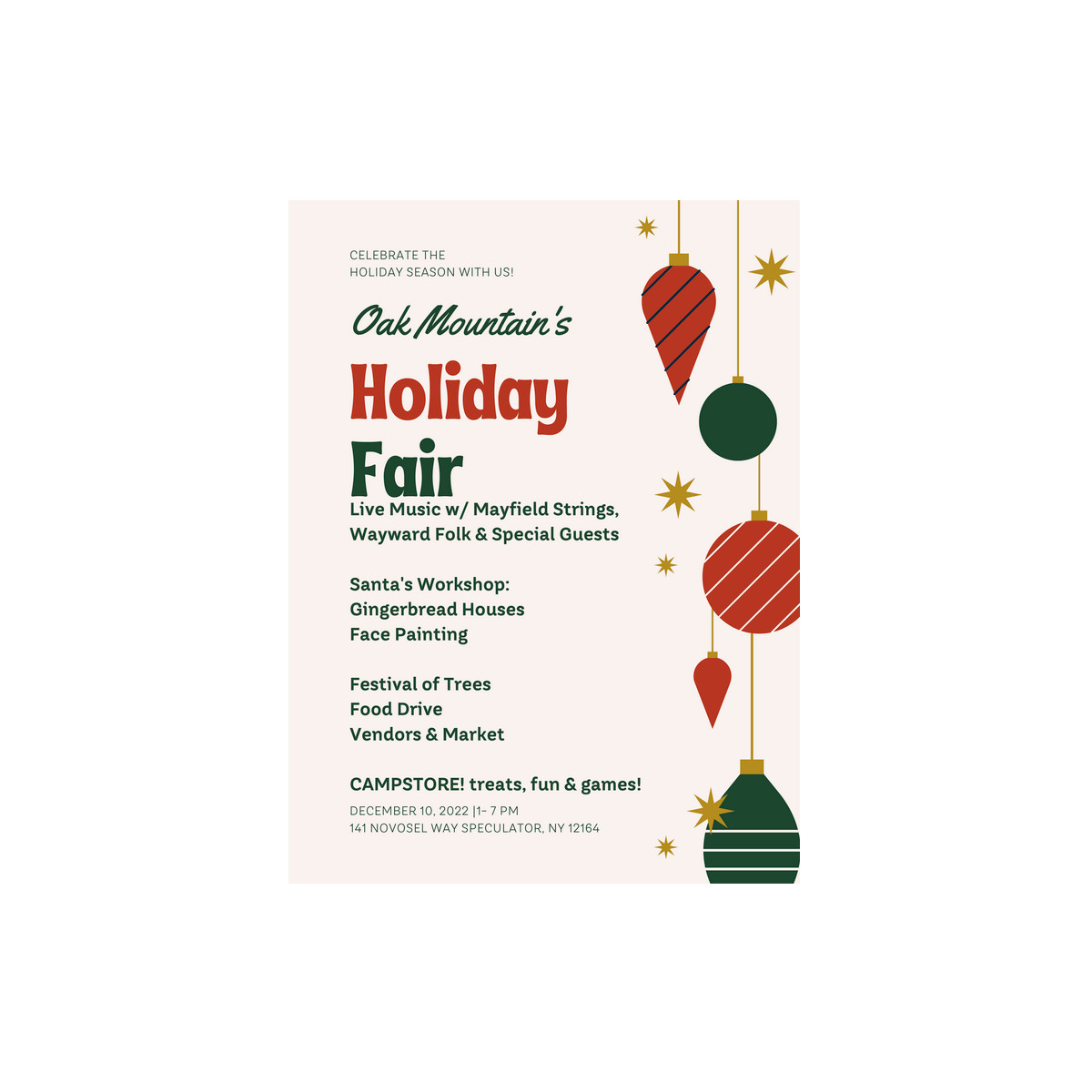 Oak Mountain Holiday Fair