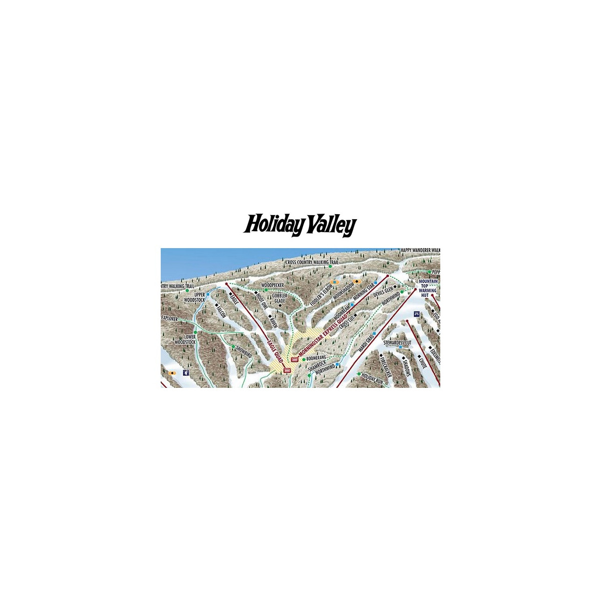 Holiday Valley Trail Map