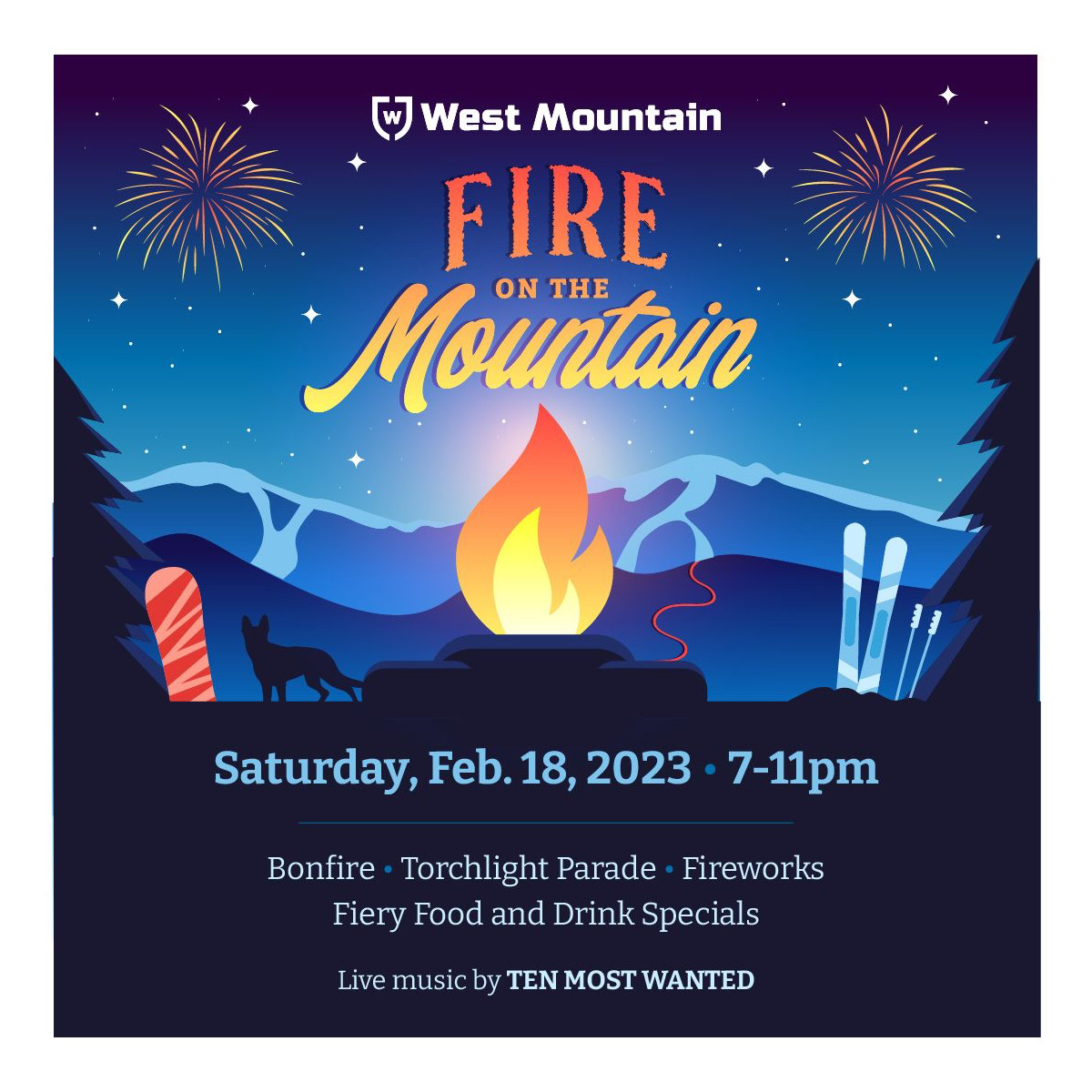 West Mountain Fire on the Mountain