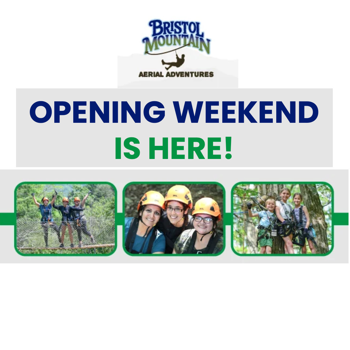 Bristol Mountain Aerial Adventures opening weekend is here