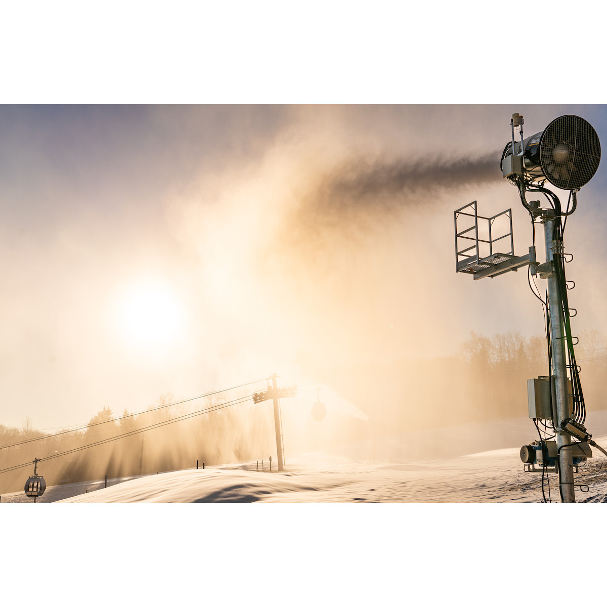 Belleayre Snow Gun In Action