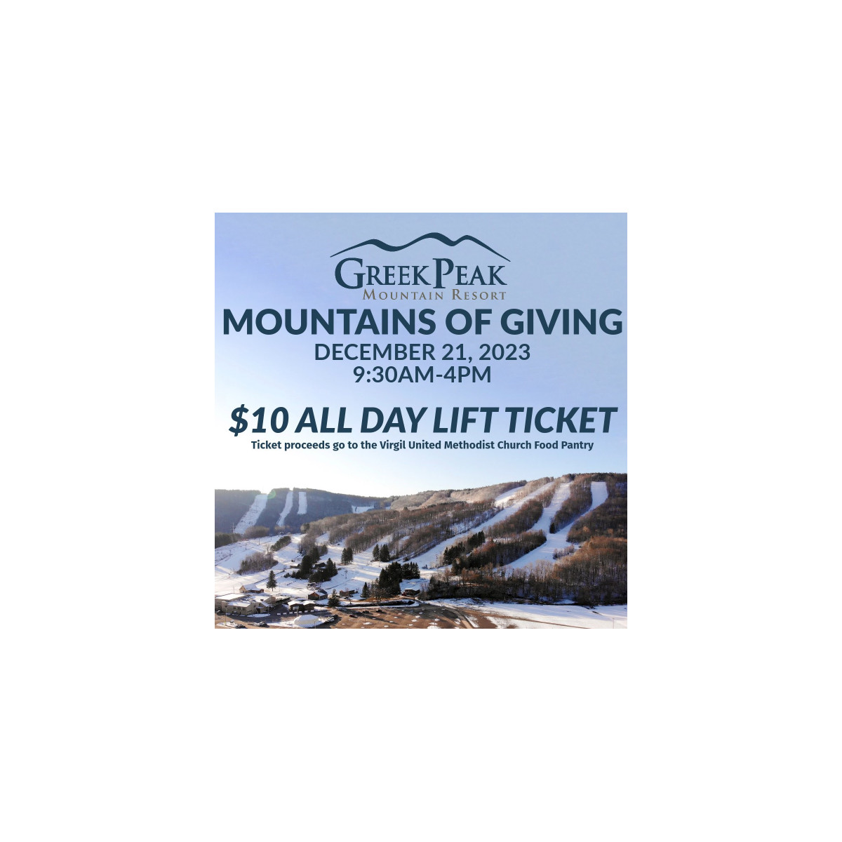 Mountains of Giving at Greek Peak - 12/21/23