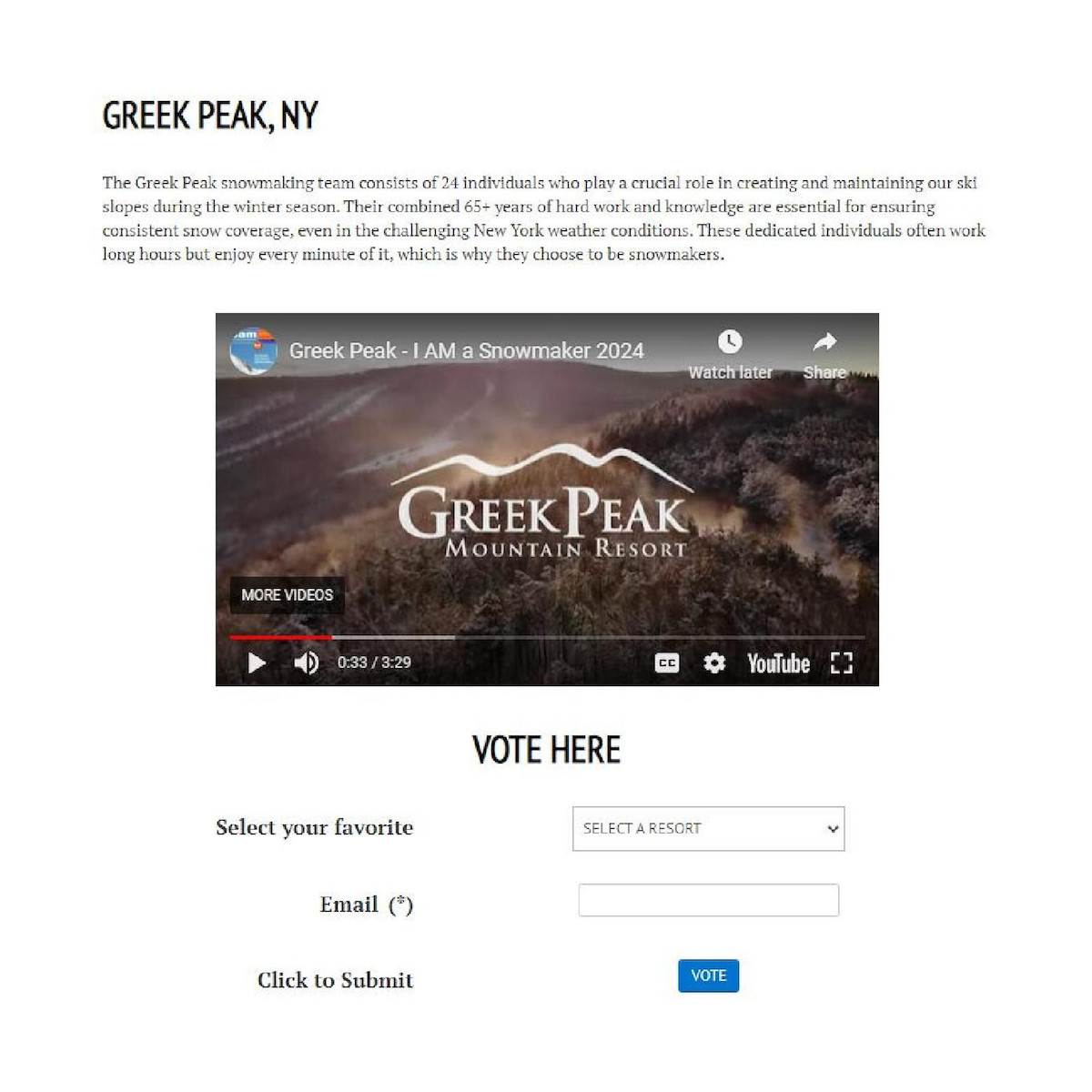 Greek Peak Snowmaker Vote Graphic