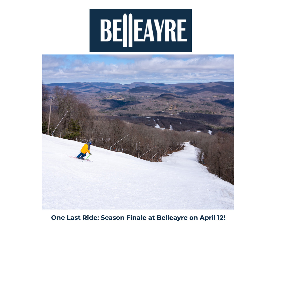 Belleayre Mountain Skier - Last Ride on April 12