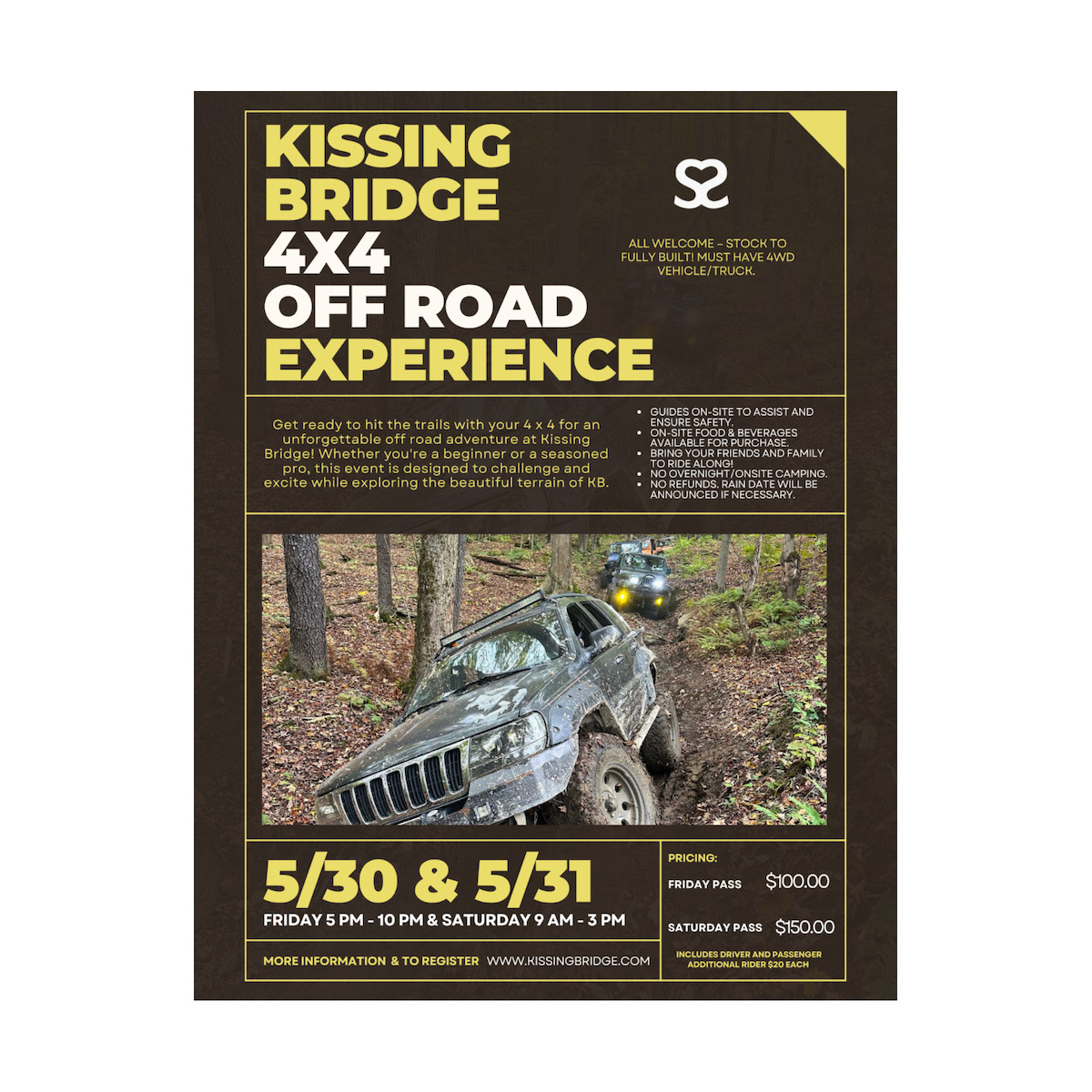 Kissing Bridge 4x4
