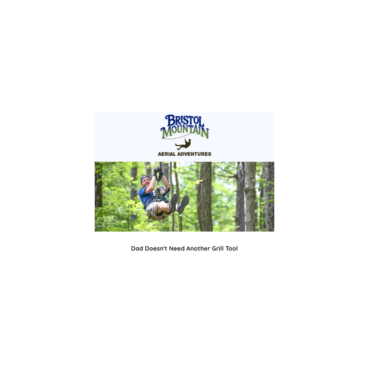 Dad Ziplining