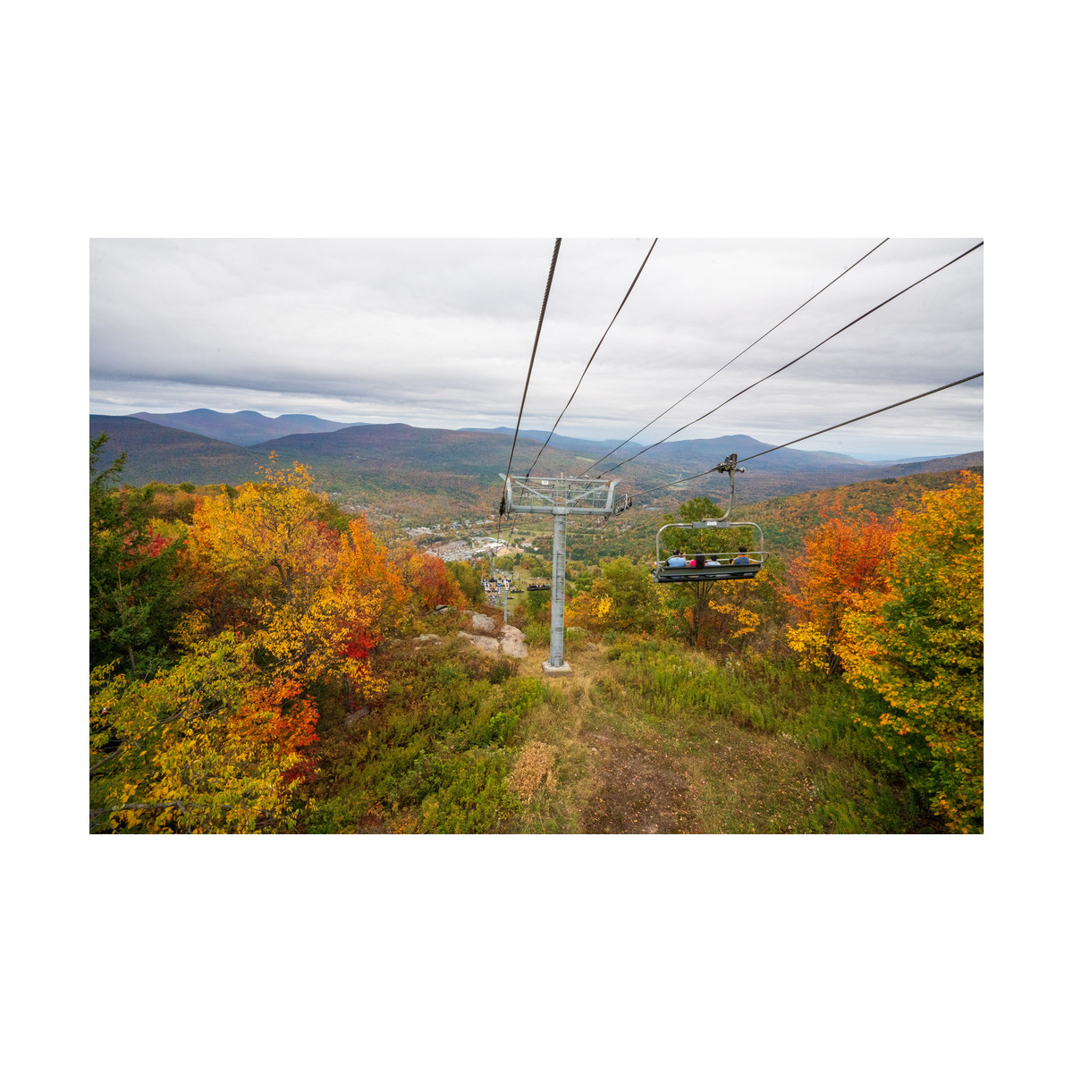 View from a chairlift