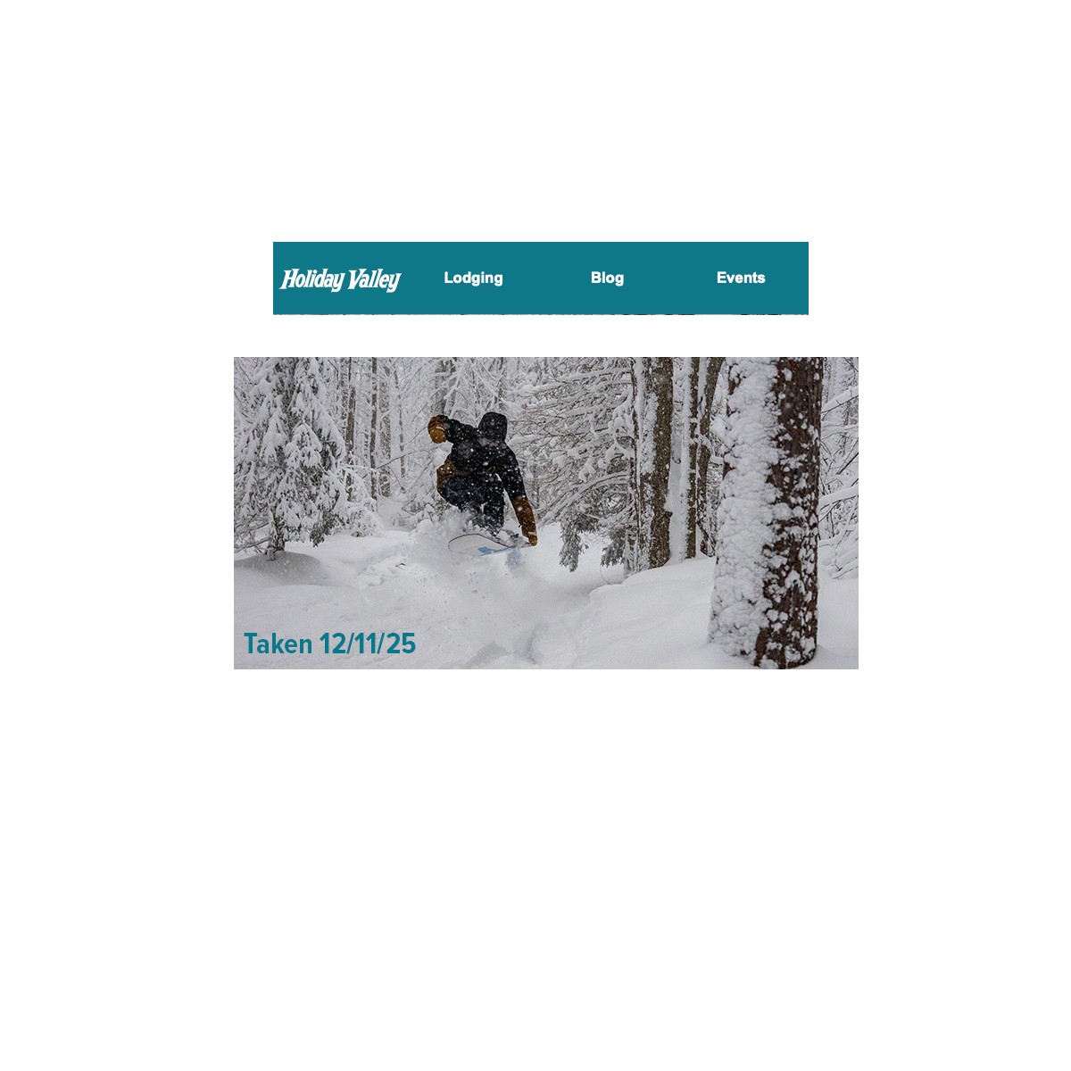 Holiday Valley Front Page