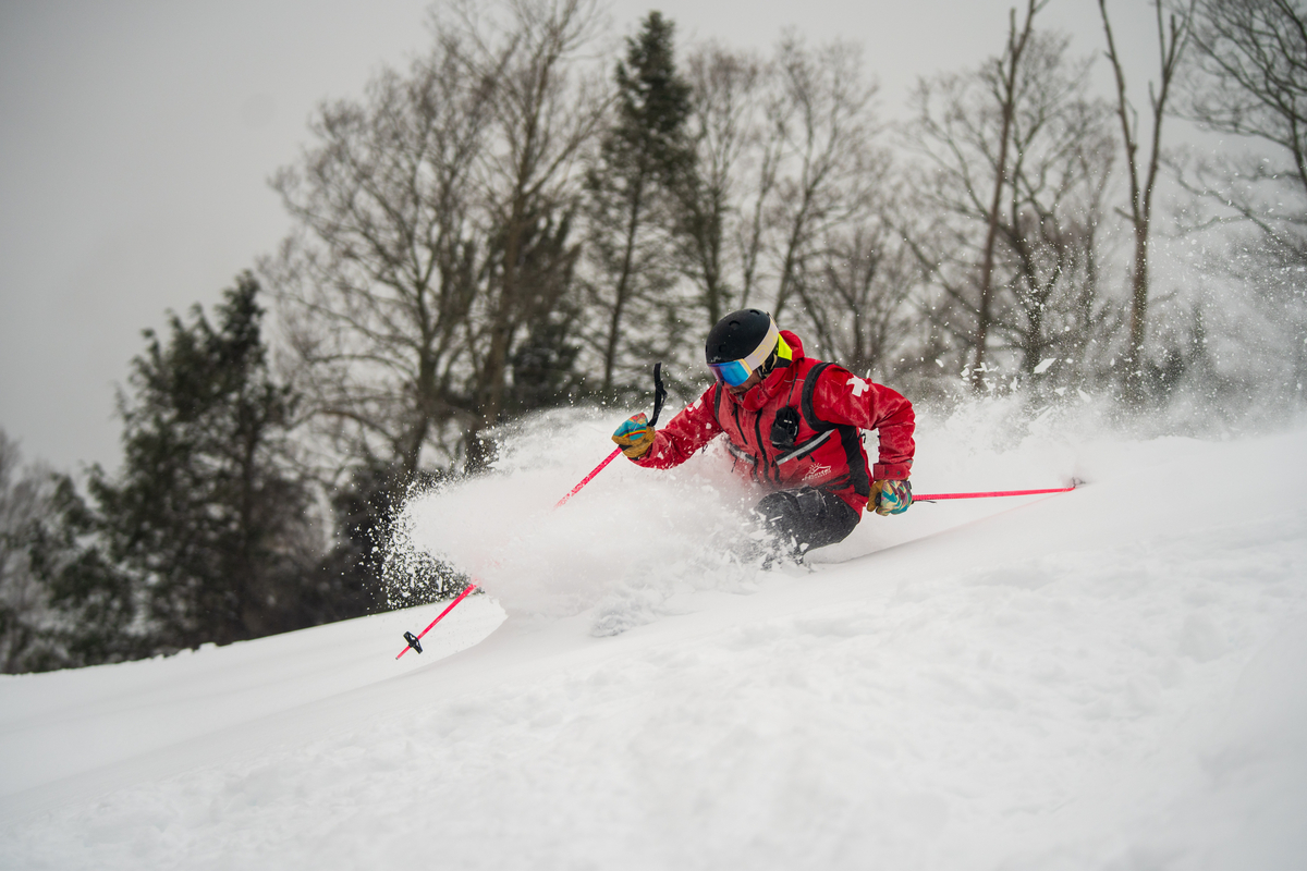 Hunter Ski Patrol Enjoying the Powder