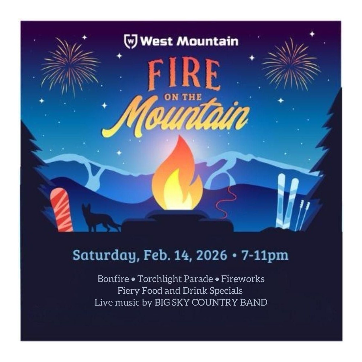 West Mountain Fire on the Mountain