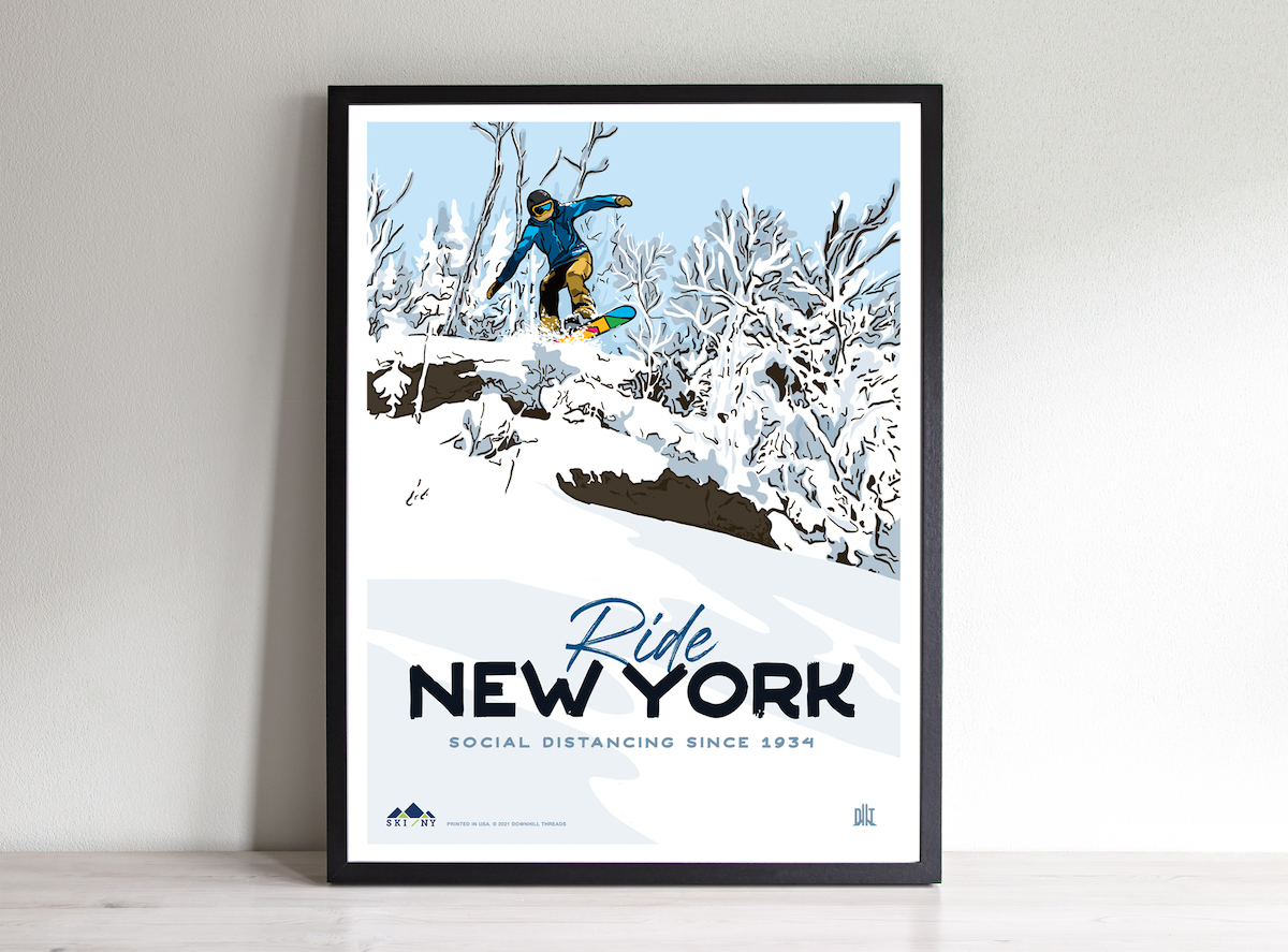 2021-22 SKI NY Ski Poster