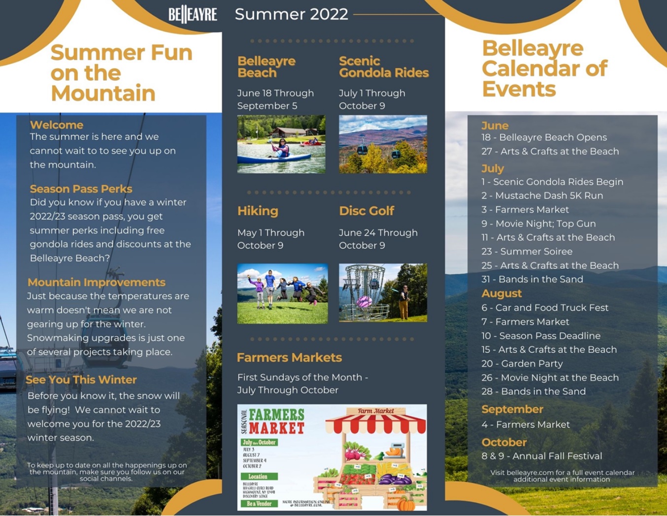 Belleayre Calendar