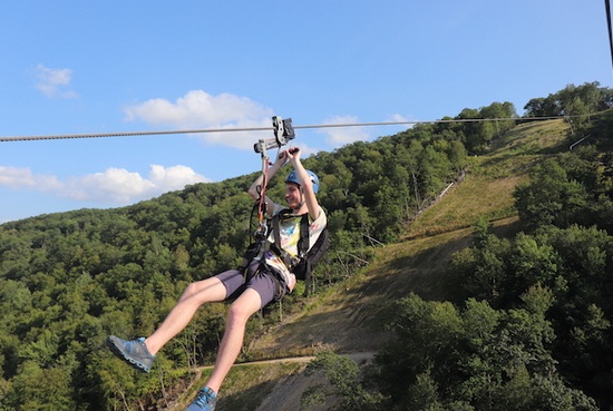 Catamount Zip Line In Action