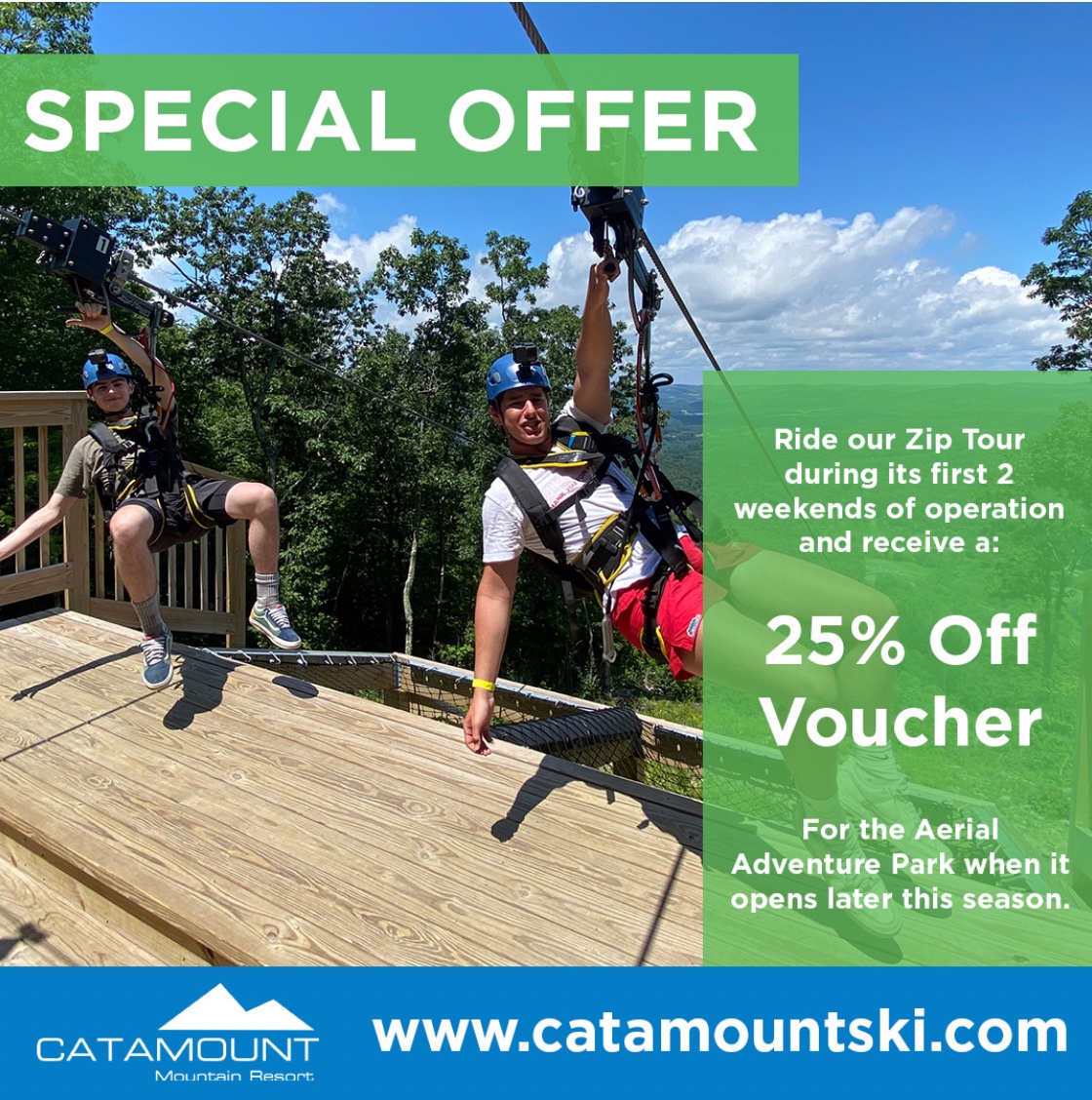 Catamount Zip Tour Offer