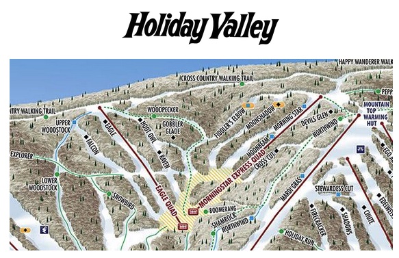 Holiday Valley Trail Map