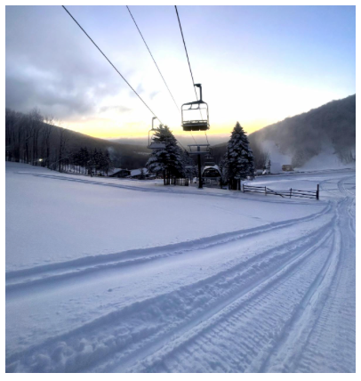 Plattekill View at Sunrise - Chairlift