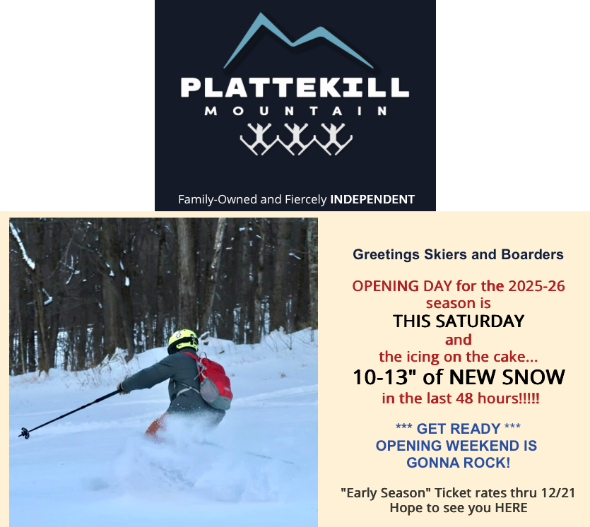 Plattekill Mountain Opening day