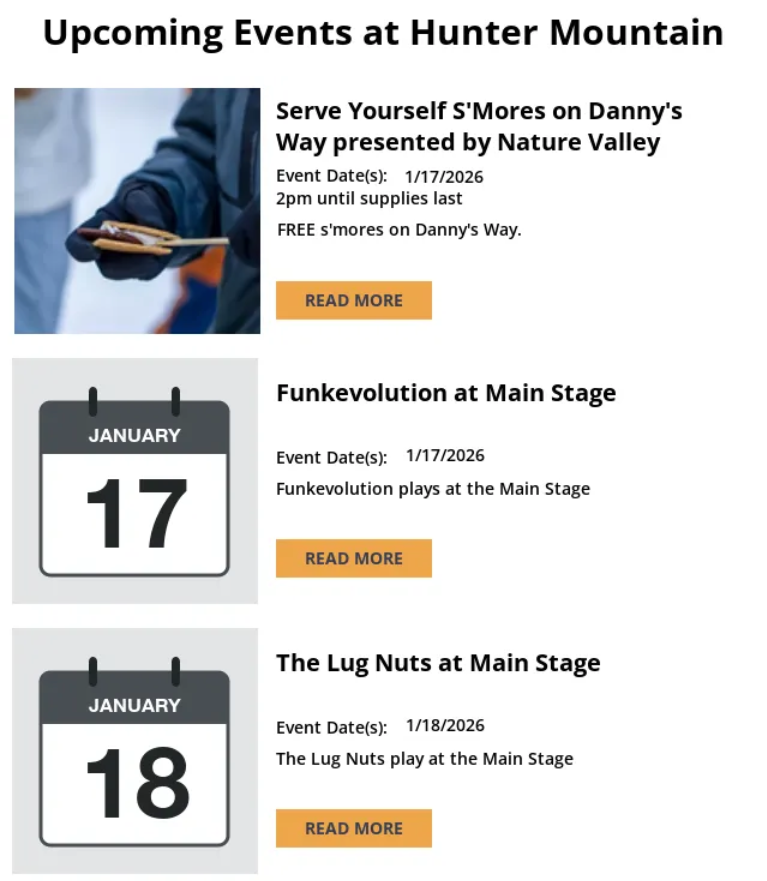 Upcoming Events at Hunter