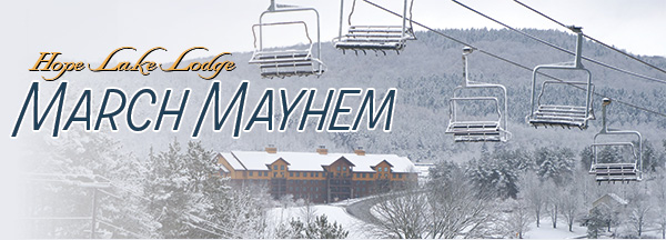 March Mayhem graphic with lift chairs