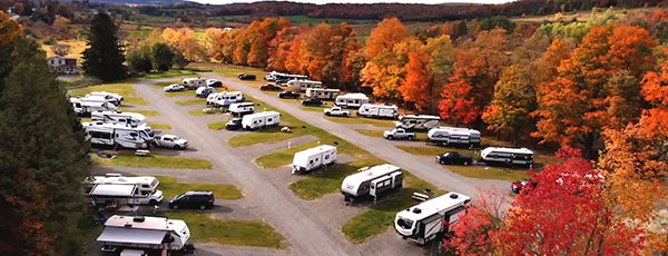Campground in the fall