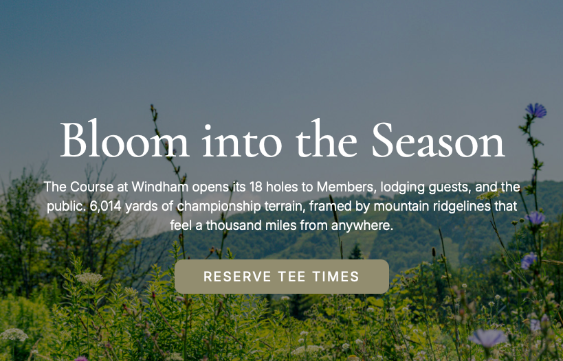 Reserve Tee Times
