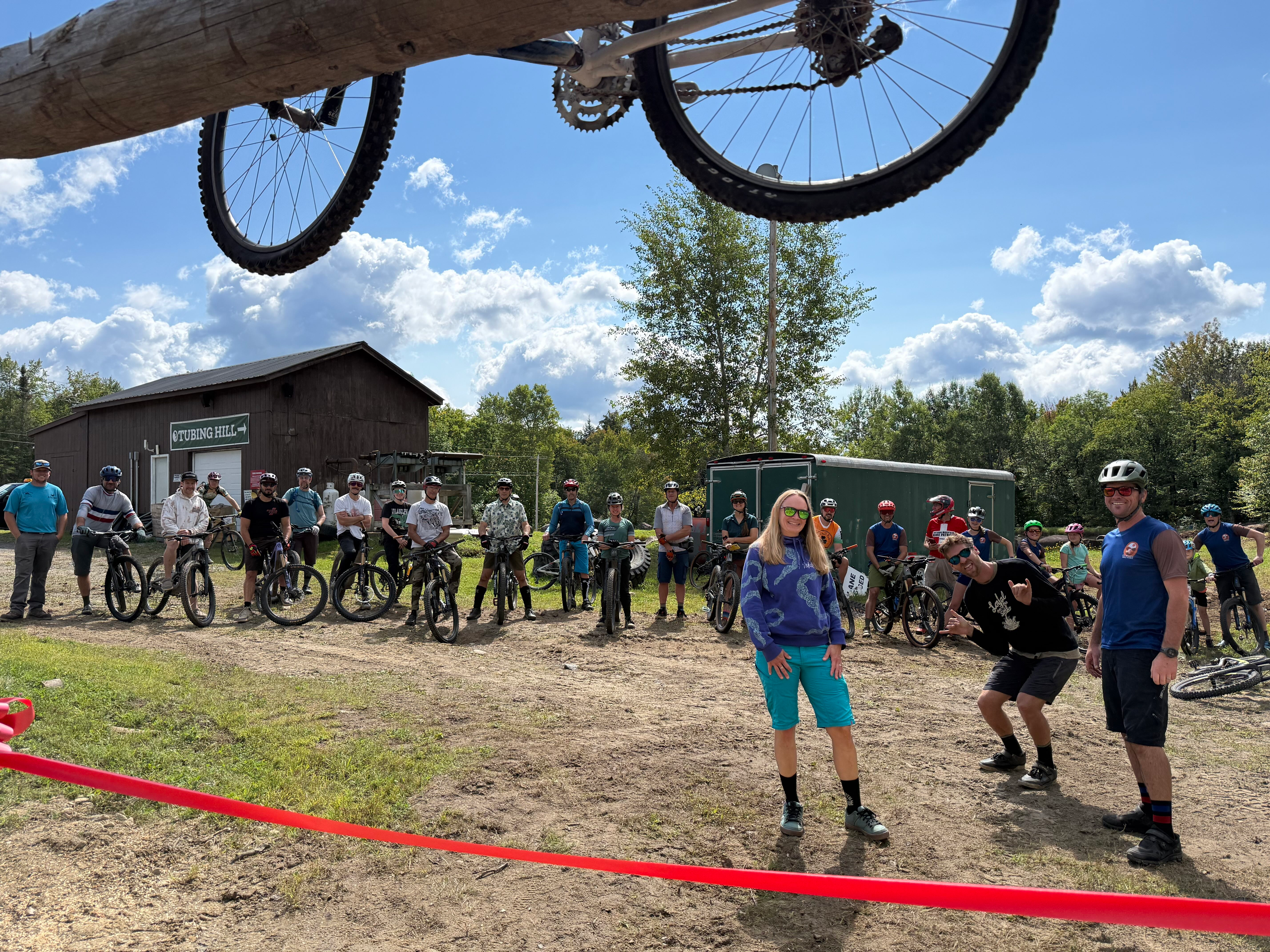 People on bikes