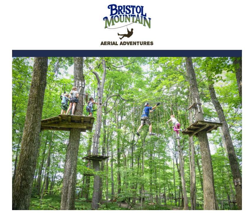 Aerial Adventure Park with Folks on it