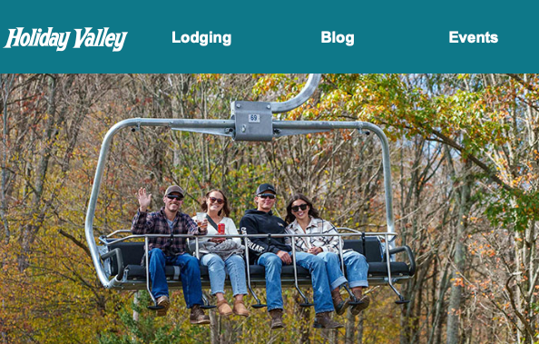 Riders on a lift