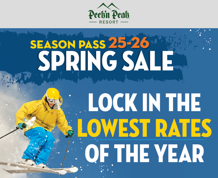 Peek n Peak Logo and Pass Sale