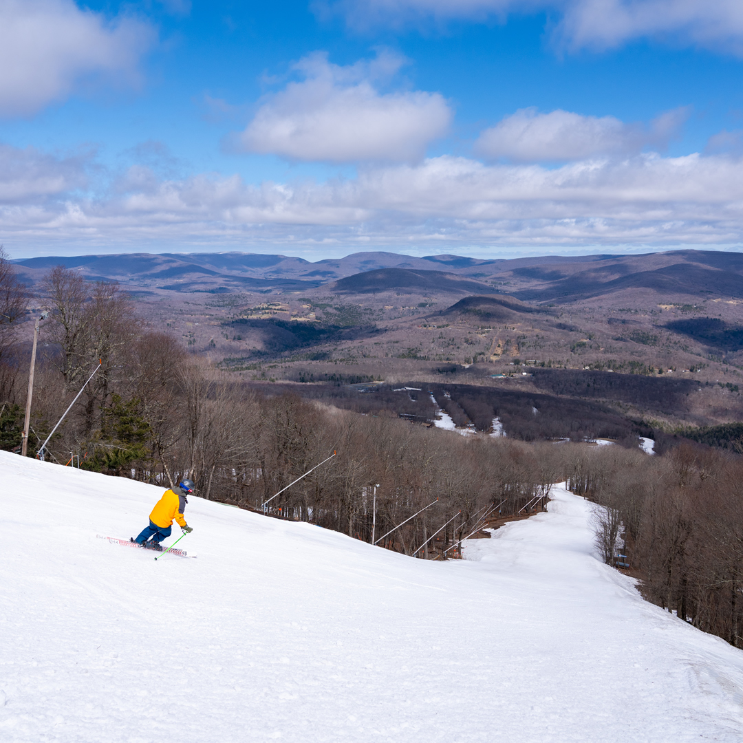 Belleayre Mountain and Skier