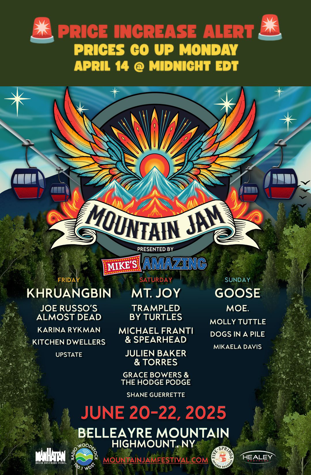 Mountain Jam Info