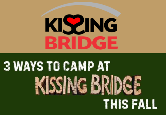 Kissing Bridge - 3 ways to cam this fall with logo