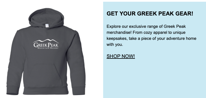 Get your greek peak gear