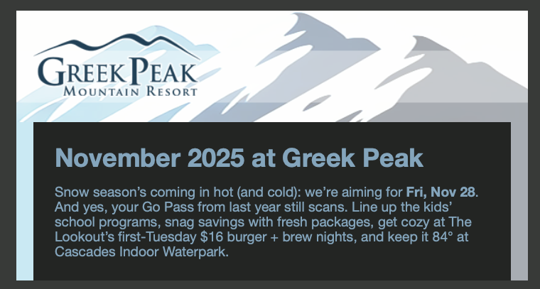 November 2025 at Greek Peak