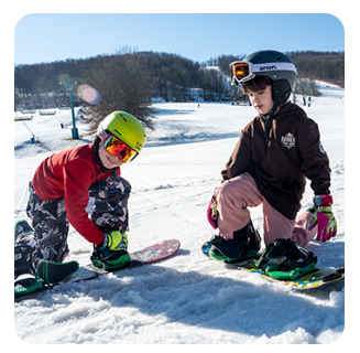 Kid Snowboarders