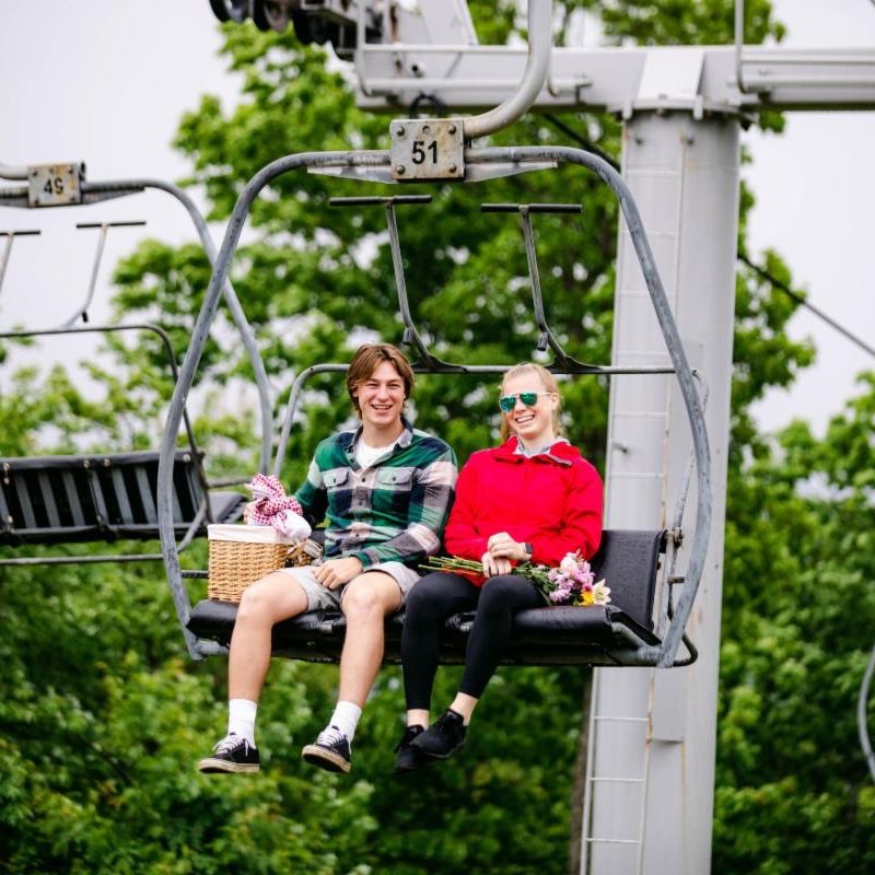 West Mountain - people on lift