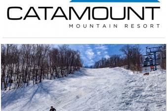 Catamount Skier and Logo