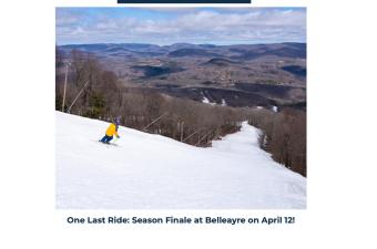 Belleayre Mountain Skier - Last Ride on April 12