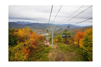 View from a chairlift