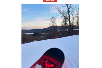Oak Mountain Logo and ski