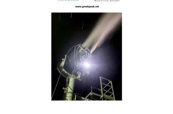 Snowmaking at Greek Peak!