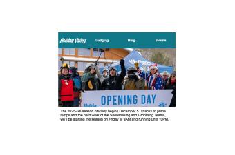 Holiday Valley Opening Image