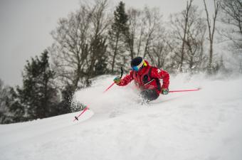 Hunter Ski Patrol Enjoying the Powder
