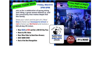 Maple Ski Ridge Thaw Event