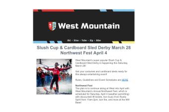 West Mountain Slush Cup Promo