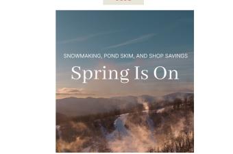 Windham Mountain Club Spring is on image